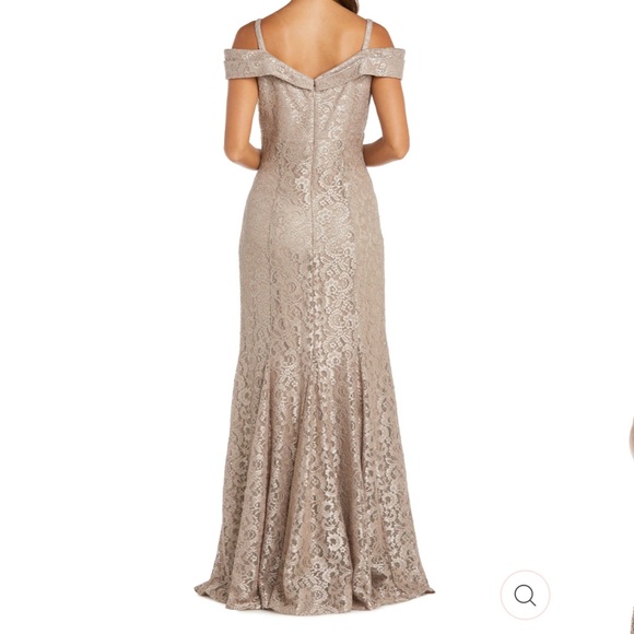 NWT off the shoulder fishtail formal dress - Picture 2 of 15